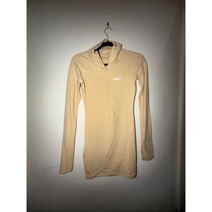 Prix tan mini dress long sleeve size Small